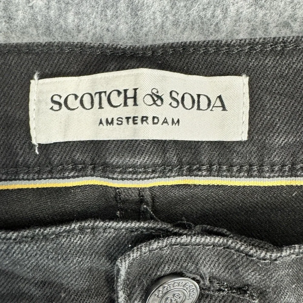 Scotch & Soda Wide Leg Jeans Black Belted Garment Dyed Womens 31 - Picture 7 of 13